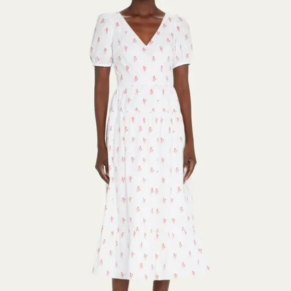 Markarian Caroline Geometric-Print Midi Dress - Picture 2 of 8